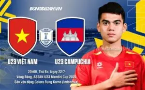 Nhận định bóng đá U23 Việt Nam vs U23 Campuchia 20:00 22/07/2025